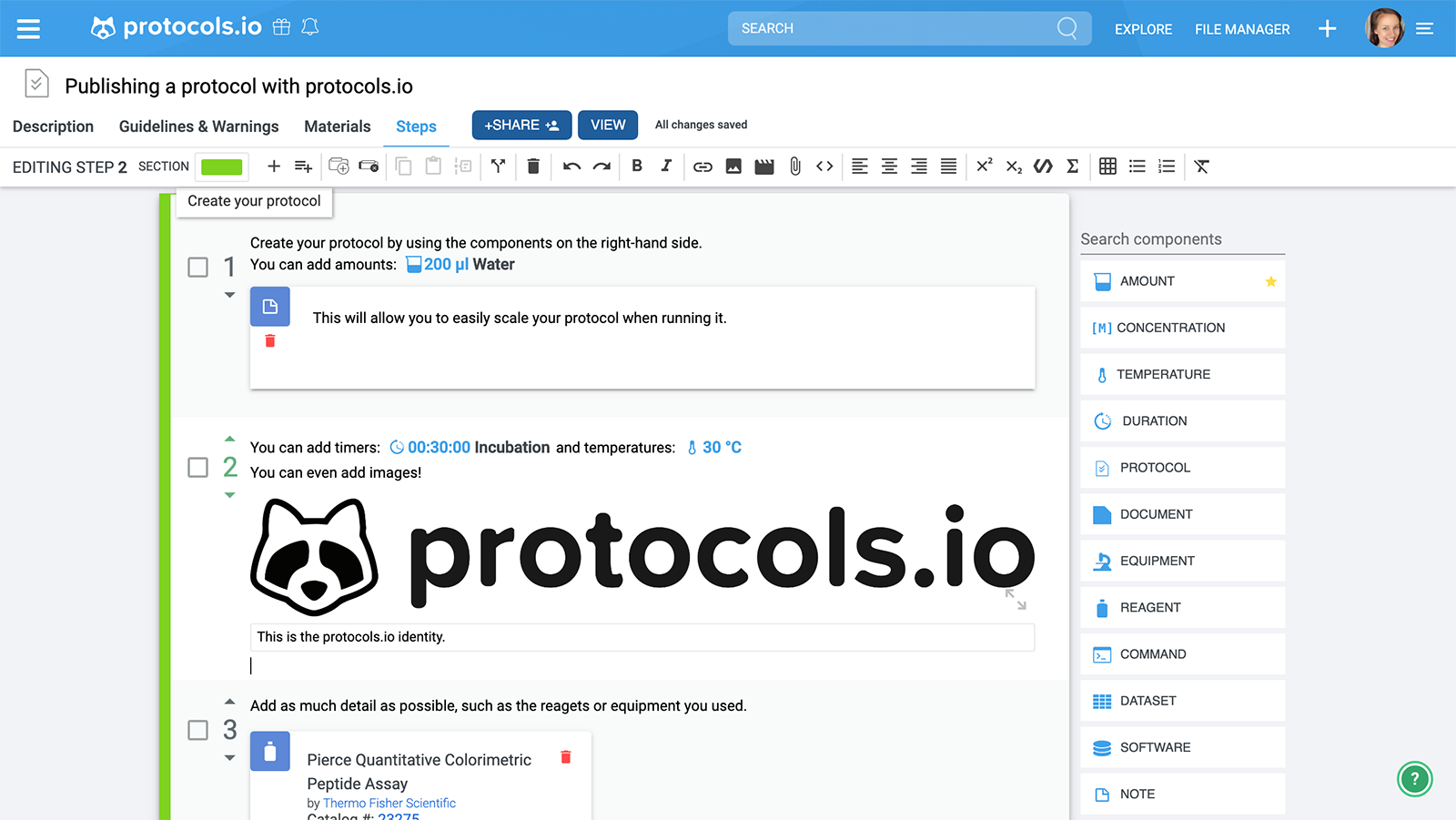protocols.io brand usage